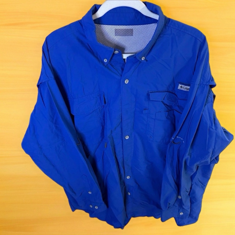 Columbia Men's Vibrant‎ Blue Shirt Jacket
